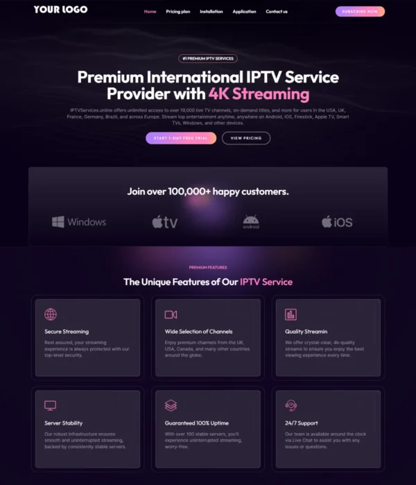 Dark Violet For Template IPTV